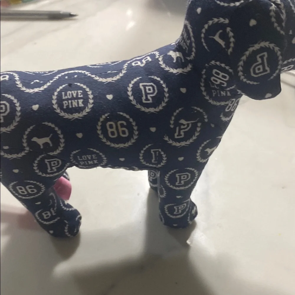 PINK Victoria's Secret Patterned Dog Toy - Navy